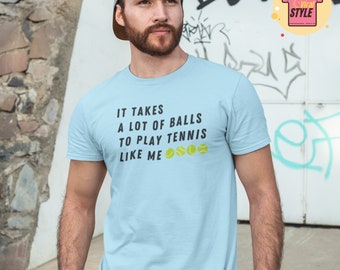 Grappige Tennis Tee Het kost veel ballen om tennis te spelen zoals ik Tee Grappige Tennis Gift Tennis Fan Grand Slam Tennis Tshirt Tennis Speler Gift