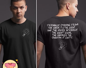 Eternally Swaying From Dark To Light Lyrics Music Shirt Hi Ren Fan Merch Unisex Rap Tee Merch Music Lyrics T-Shirt Mental Health lyrics