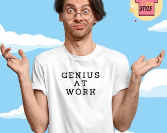 Genius At Work Simpsons Themed T-Shirt Simpsons Funny Gift Idea Simpsons Nerd Tee Tee Simpsons Merch Poochie 90’s TV Shirt Simpsons Meme
