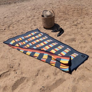 Colorful Beach Blanket, Striped Beach Towel Mat Throw Rug Luxury Pool Towel Thick Cotton Picnic Blanket Summer Gift Beach Gift