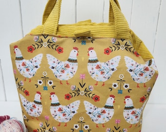 sac clic clac,  sac fourre tout,  taille M, grande contenance,  pouvant aussi servir de sac à projet tricot,  crochet ,plusieurs modèles