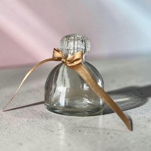 Mini Glass Bottles (50ml): Perfume, Cologne, Essential Oils - with Gold Tassel