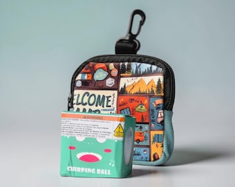 Pet Ball Digital Print Coin Purse, Keychain Pouch, Polyester Wallet