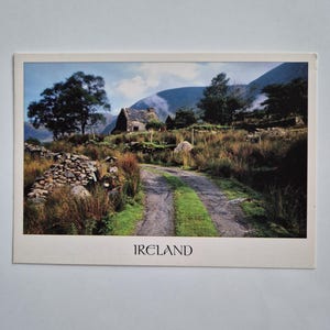 Authentique carte postale irlandaise de 2006 - Souvenir de collection de la campagne irlandaise - Ancienne carte postale, carte postale de paysage, paysage irlandais