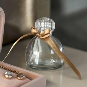 Mini Glass Bottles (50ml): Perfume, Cologne, Essential Oils - with Gold Tassel