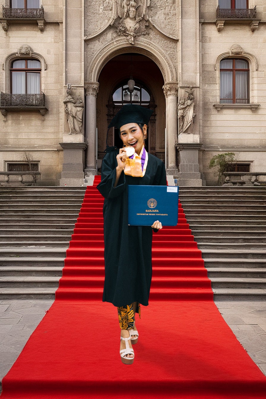 Red Carpet Staircase Graduation Digital Backgrounds Class of - Etsy