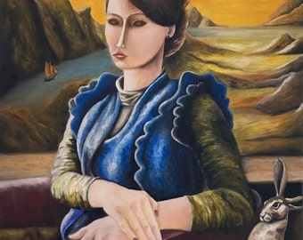 Tableau figuratif « la Donna e il nuovo mondo »