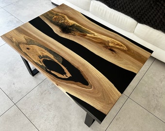 Epoxy Resin Table, Epoxy River Table, Handmade Coffe Table