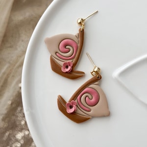 Moana earrings | Island princess inspired earrings | Polymer Clay Earrings | Disney Inspired Earrings | Disney Park Themed Earrings