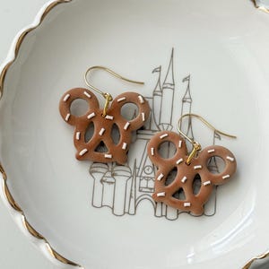 Magic Mickey Pretzel Earrings | Disney Inspired Earrings | Disney Snacks | Disney Park Earrings | Disney earrings | Magical Earrings
