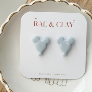 Mouse Balloon Studs | Disney Inspired Earrings | Disney Snacks | Disney Park Earrings | Disney earrings | Magical Earrings | Clay Earrings