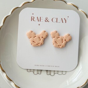 Magical Mouse Popcorn Clay Studs | Disney Inspired Earrings | Disney Snacks | Disney Park Earrings | Disney earrings | Magical Earrings