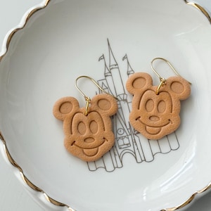 Magical Mouse Waffle Clay Earrings | Disney Inspired Earrings | Disney Snacks | Disney Park Earrings | Disney earrings | Magical Earrings