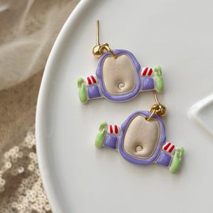 Toy Story Earrings | Buzz Lightyear Earrings | Polymer Clay Earrings | Disney Inspired Earrings | Disney Park Themed Earrings