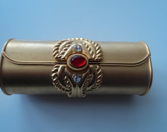 Vintage Princess Marcella Borghese Gold plated lipstick in case