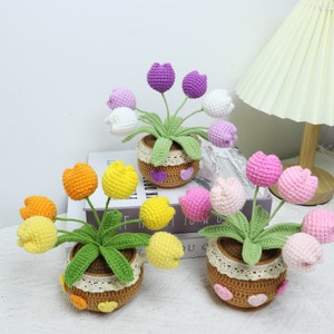 Knitted Tulip Pot