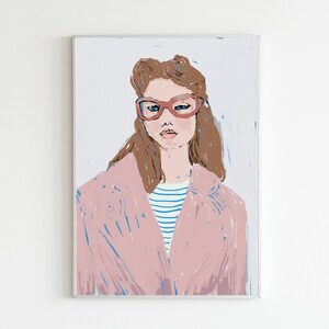 Modern Fashionillustration, Printable Poster Wallart