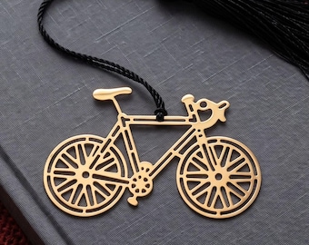 Brass Bicycle Bookmark: Cycling Enthusiast Gift