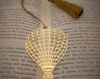 Hot Air Balloon Metal Bookmark Gift For Book Lover Book Accessories Unique Bookish Gift For Bookworm Bibliophile Writer Travel Reader