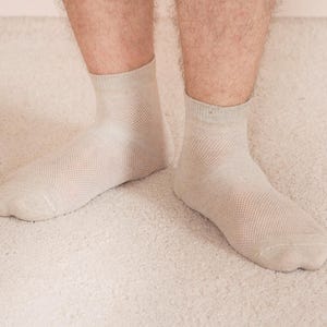 Vegan linen nettle socks  for men & women (2 Pairs). Cozy socks. Casual socks. Organic socks, cute socks. Soft yoga socks, .