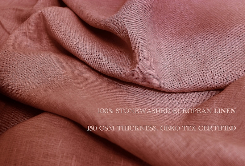 Organic Queen Linen Sheets in Various Colors. Choose Linen Fitted sheet in queen size, linen flat sheet in queen size or linen sheet set image 5