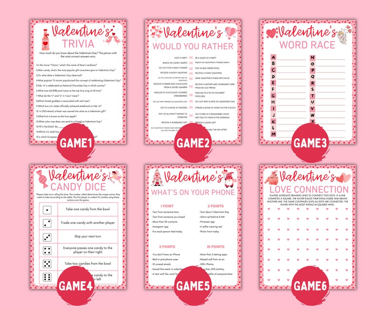 Valentines Day Printable Games valentines Games Bundle valentines Kid Valentines Day Printable Games valentines Games Bundle valentines Kid