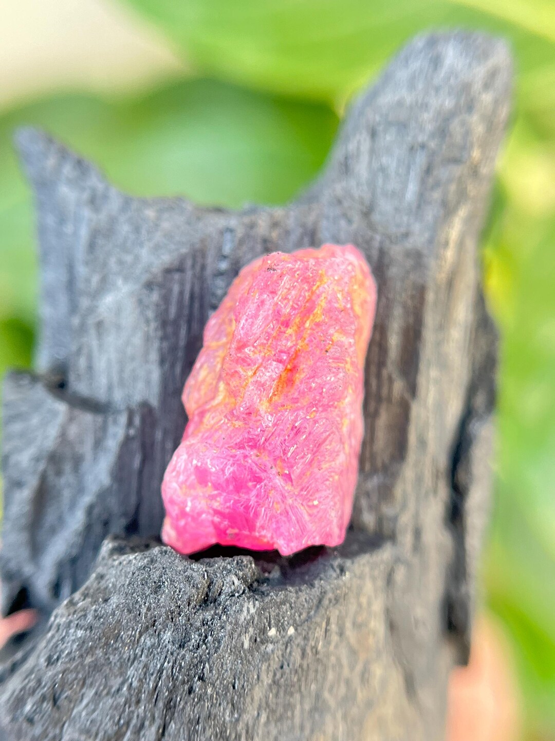 Natural Pink Ruby Rough Crystal, Uncut Gemstone, Jewelry Supply ...