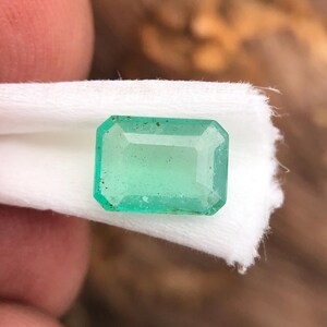 Natural Emerald 0.9 Carat Green Octagon Cut 8x5.7x2.8 MM Loose Gemstone for Fine Jewelry, Engagement Ring, Collector’s Stone