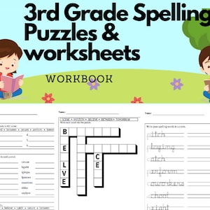 3rd Grade Spelling Worksheets and Puzzles Vocabulary practice