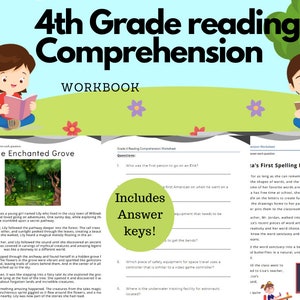 4th Grade Reading Comprehension Worksheets short Stories Summer reading fourth grade