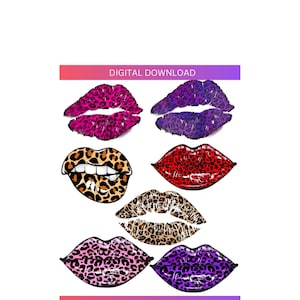 Leoparden Lippen SVG, Leopard Print Lippen Bundle, Leoparden Lippen, Leoparden Lippen Shirt, Leopard Cricut, Leoparden Lippen SVG Bundle, Leoparden Lippen Clipart