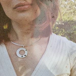 Handmade Silver Pendant with Genuine  Australian Sapphires