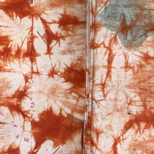 African adire and batik fabric