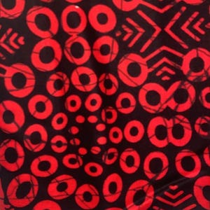 African adire and batik fabric