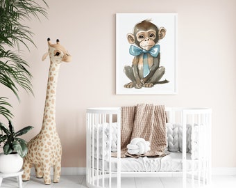 Nursey Printable Wall Art Baby Bedroom Decor Nursey Animal Art Poster Boho Nursery Wall Art Instant Download