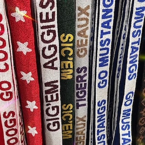 Gameday purse strap - beaded bag strap - stadium bag strap - game day gear - beaded purse strap - Gameday gear - Stadium bag strap