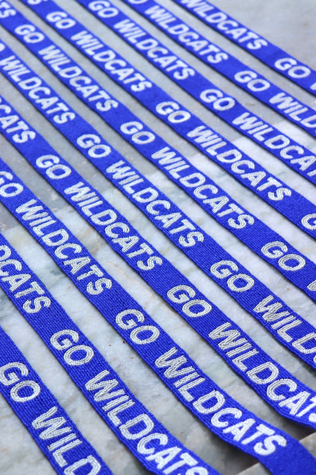 Go Wildcats Beaded Purse Strap College Purse Straps Gameday Etsy