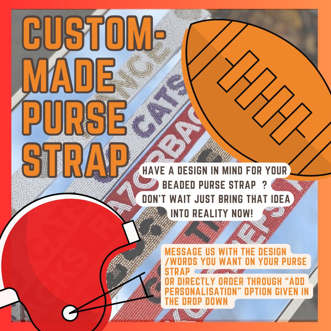 Gameday Purse Strap Beaded Bag Strap Stadium Bag Strap Game Day Gear