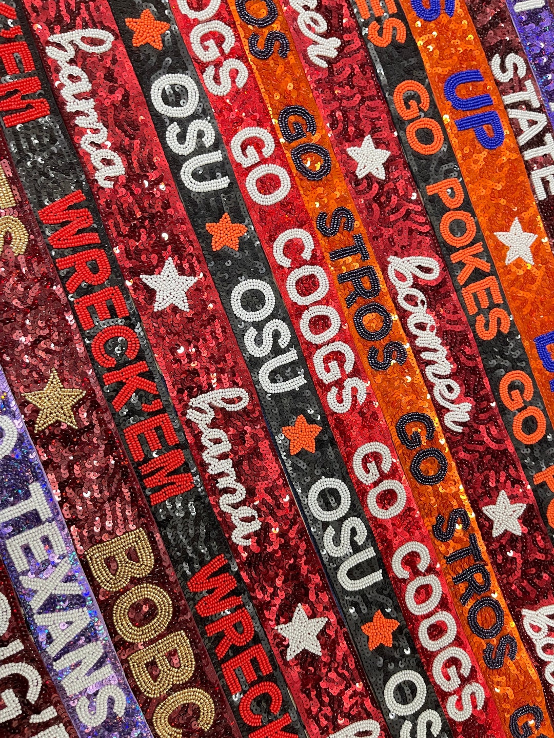 Sequin Game Day Bag Straps main image 1