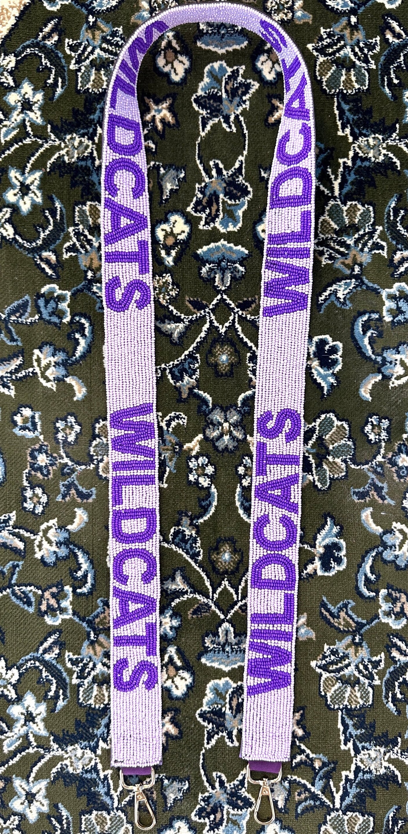 Gameday Straps,purse Strap Beaded, Stadium Bag Strap,team Purse Strap