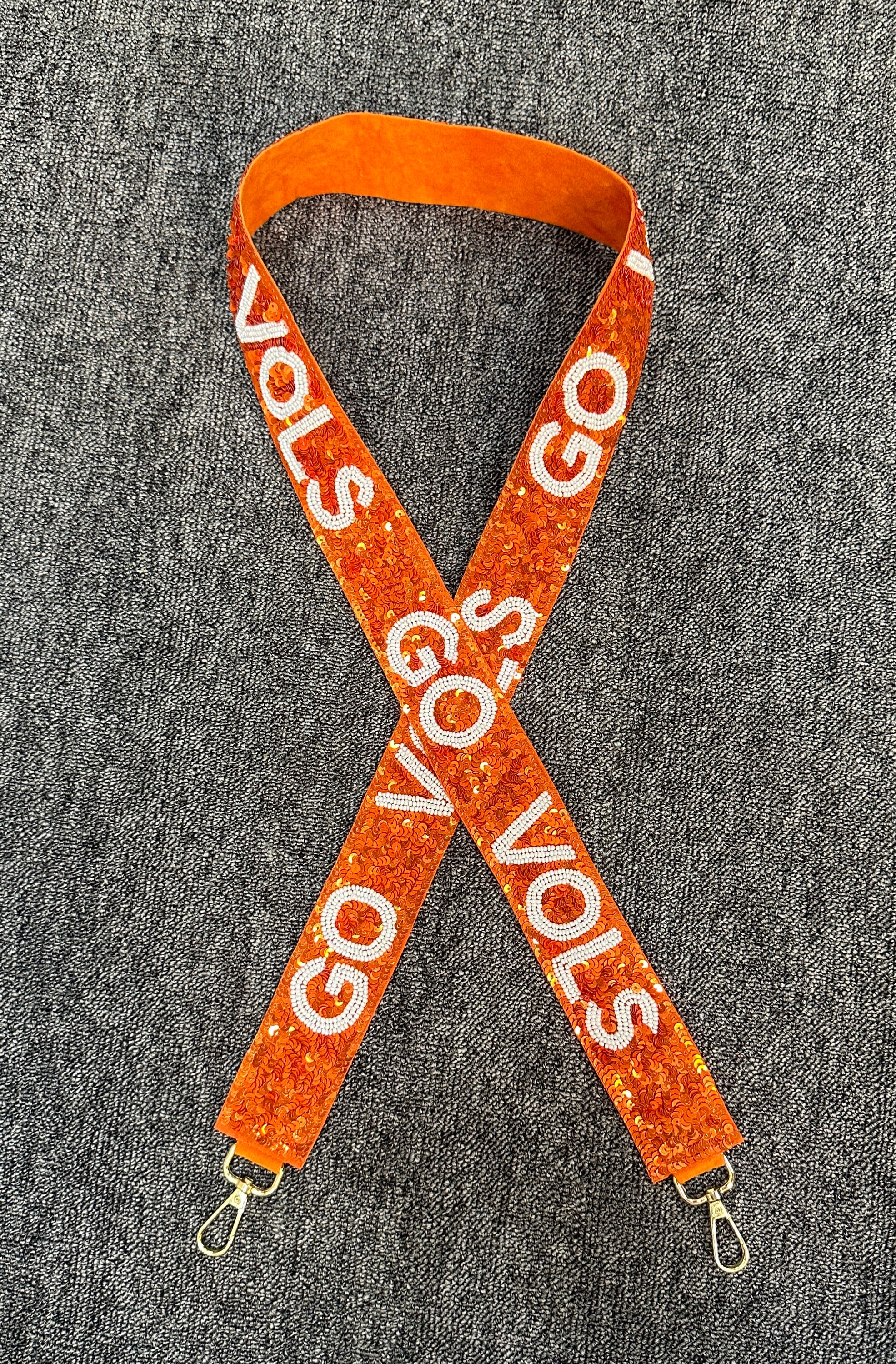Gameday Purse Strap, Beaded Purse Strap, Tennessee Vols, Vols Bag Strap
