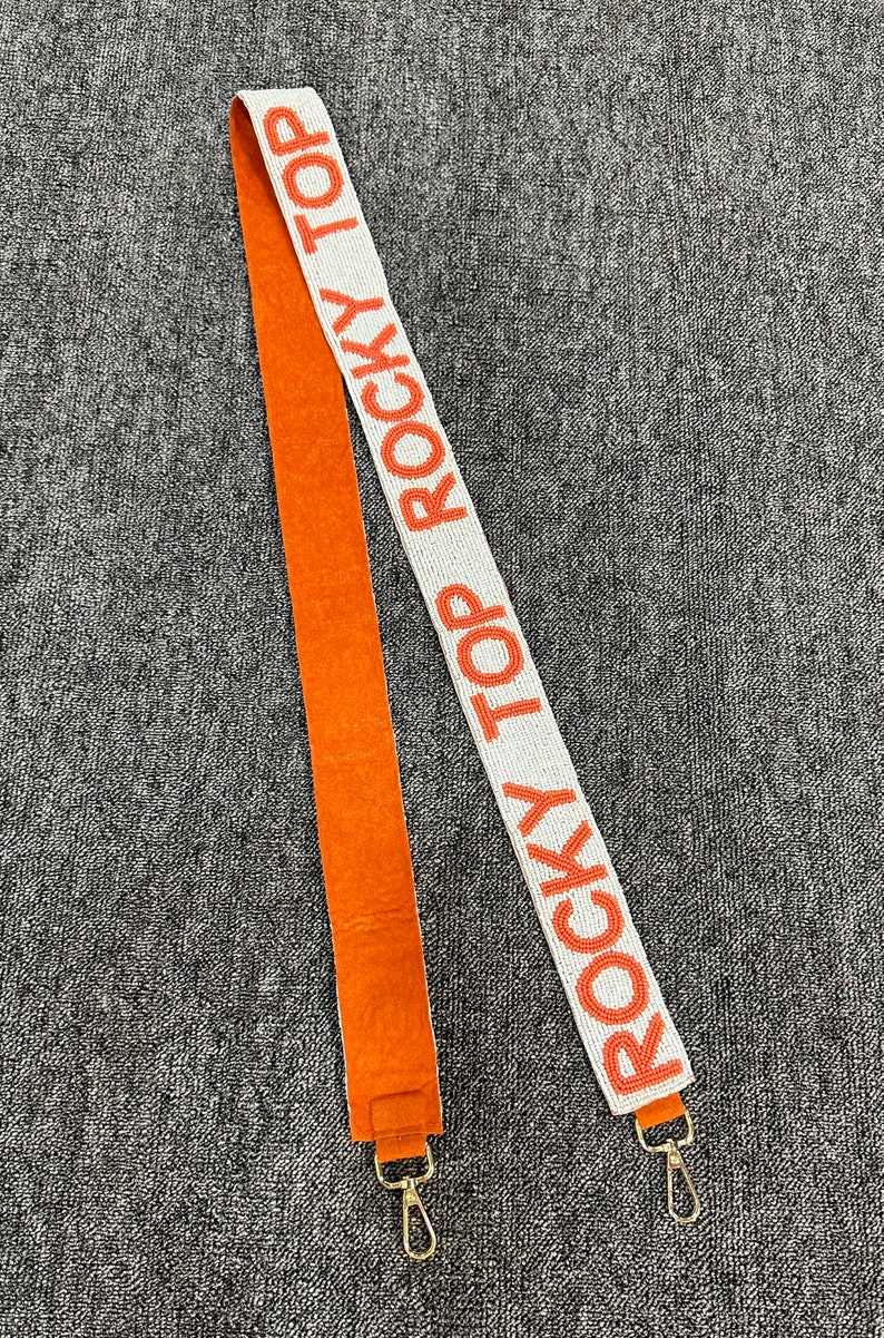 Gameday Purse Strap, Beaded Purse Strap, Tennessee Vols, Vols Bag Strap