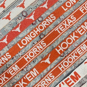 Longhorns Ribbon Gameday Beaded Straps, Gameday Straps, Stadium Straps, College Purse ...