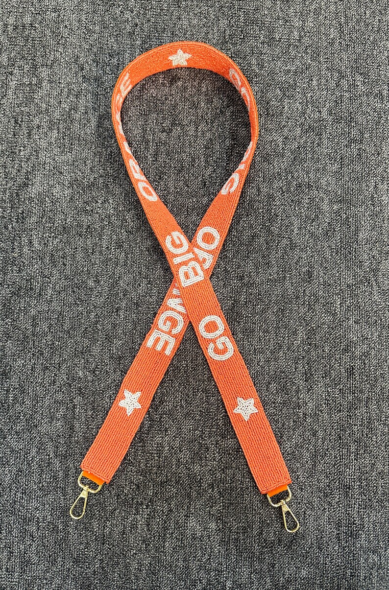 Gameday Purse Strap, Beaded Purse Strap, Tennessee Vols, Vols Bag Strap