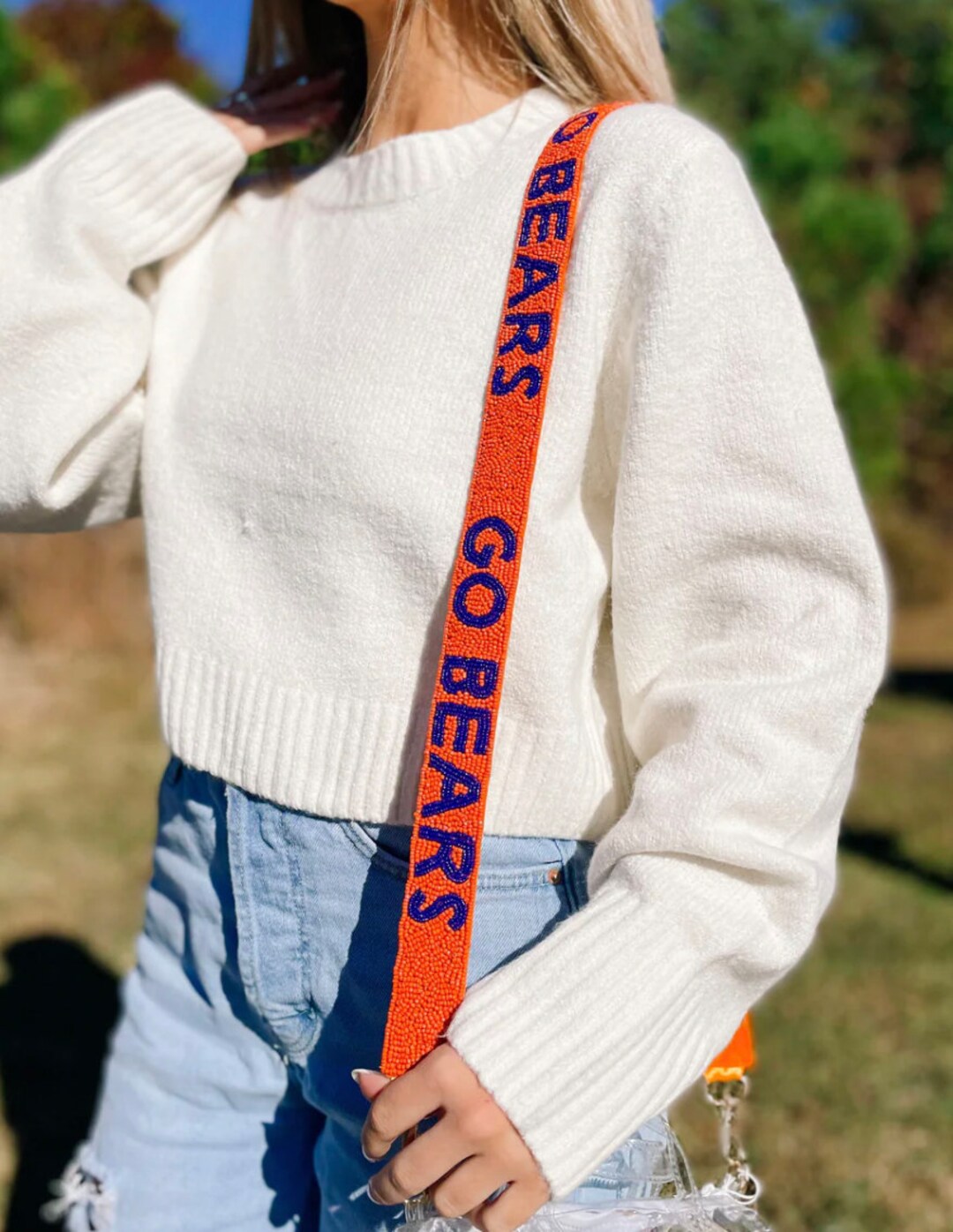 Go Bears Beaded Strap Golf Strap Go Vols Beaded Gamesday Etsy