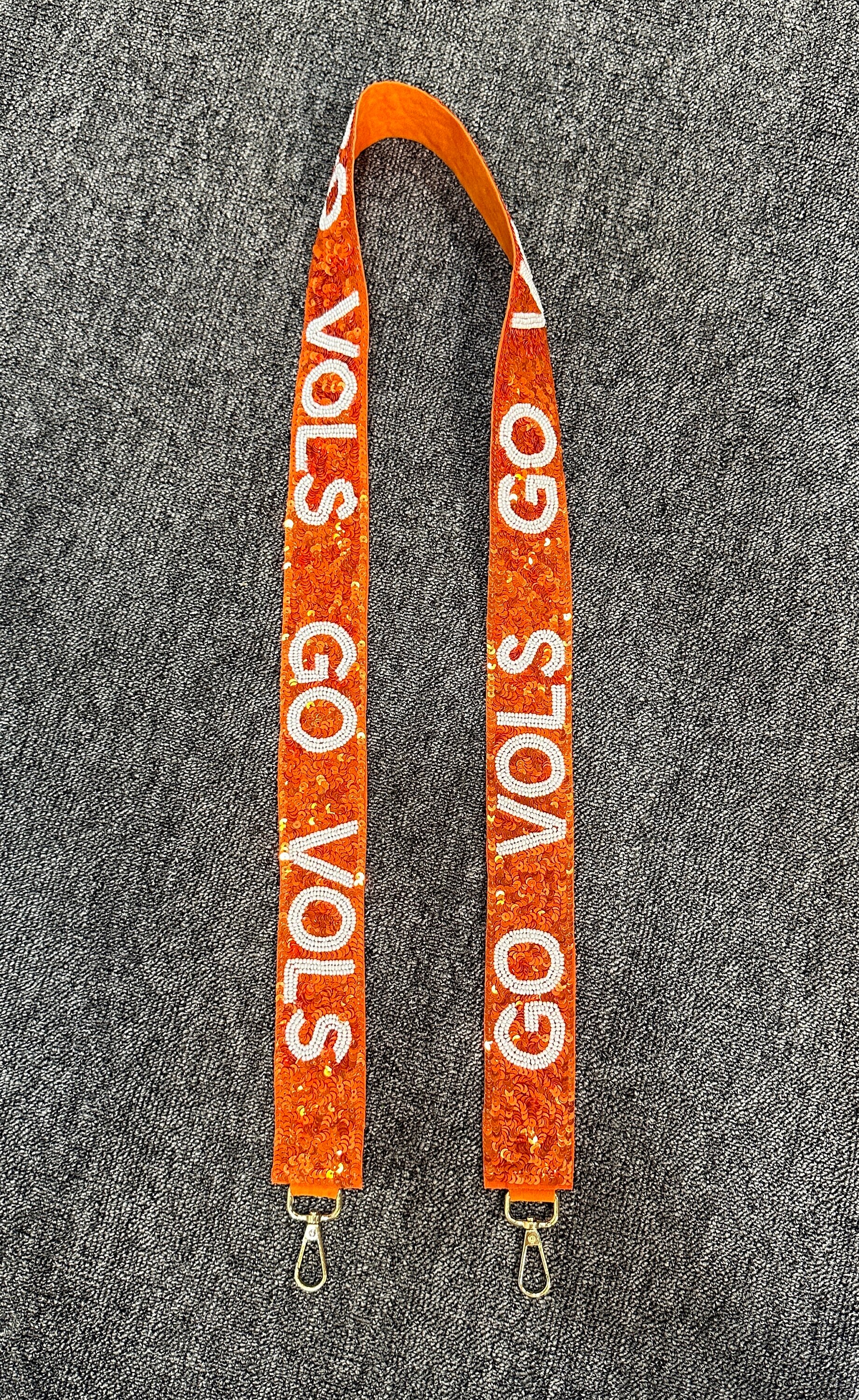 Gameday Purse Strap, Beaded Purse Strap, Tennessee Vols, Vols Bag Strap