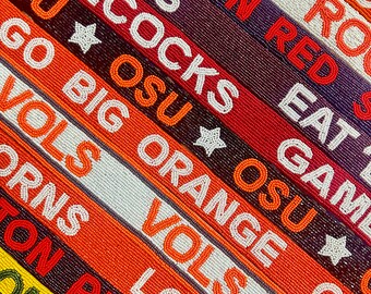 Purse strap, Beaded strap, Gameday bag strap, Collegiate purse strap, stadium bag strap, Vols, Boston red sox , Longhorns, Knights straps