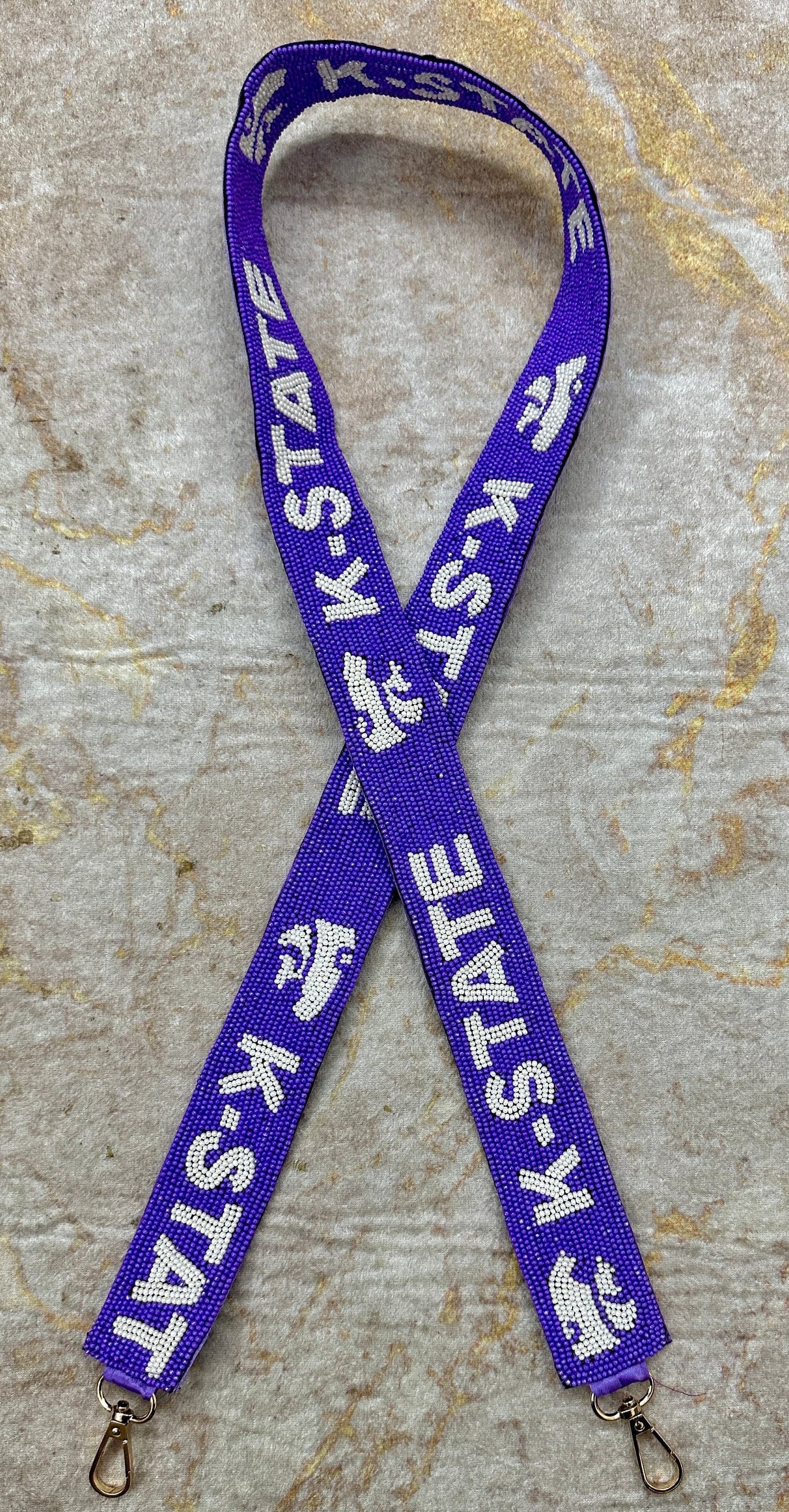 Gameday Straps,purse Strap Beaded, Stadium Bag Strap,team Purse Strap