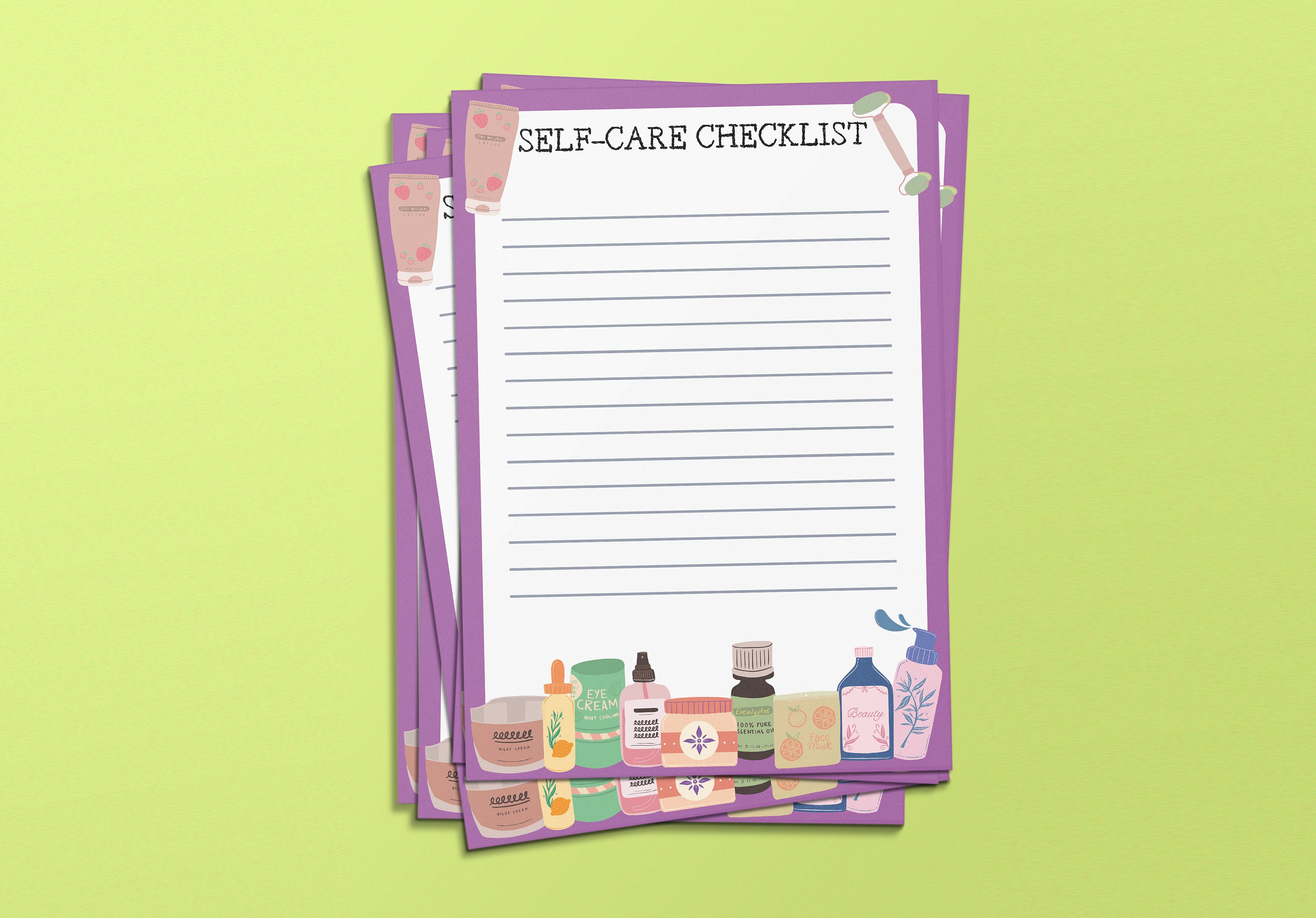 Printable Self Care Checklist, Selfcare Journal Tracker, Self-care ...