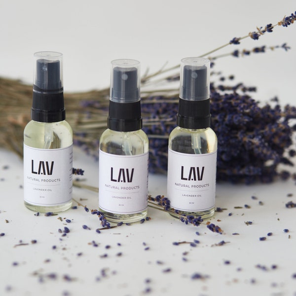 Pack of 3 x Lavender Oil from Isparta, Turkey, 30 ml, Distilled in 2022